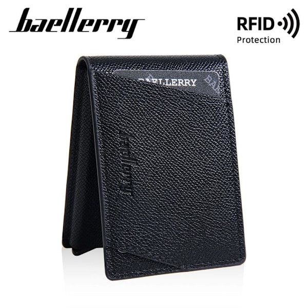 Baellerry RFID-blokerende aluminiums kortholder Slim pung til sort