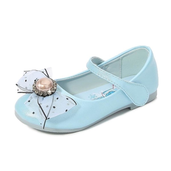 elsa prinsess skor barn flicka med paljetter blå 19cm / size31