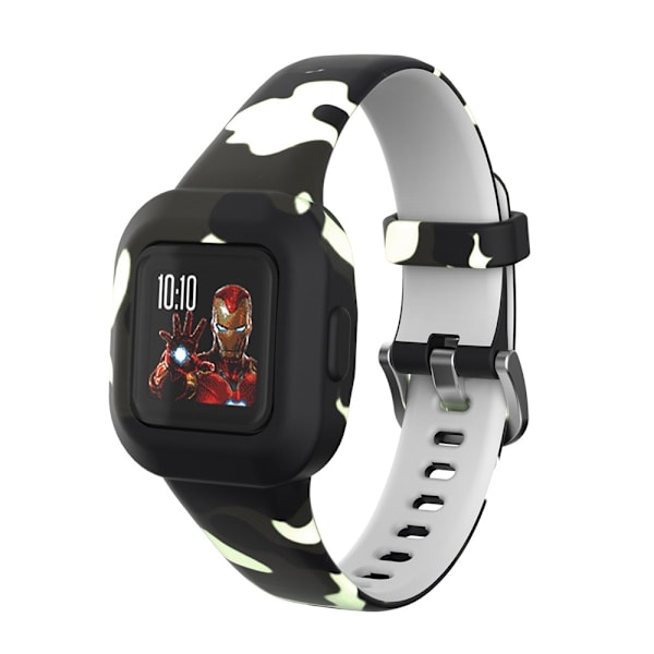 armbånd silikon Garmin Fit JR3 vivofit jr3 grå/hvit