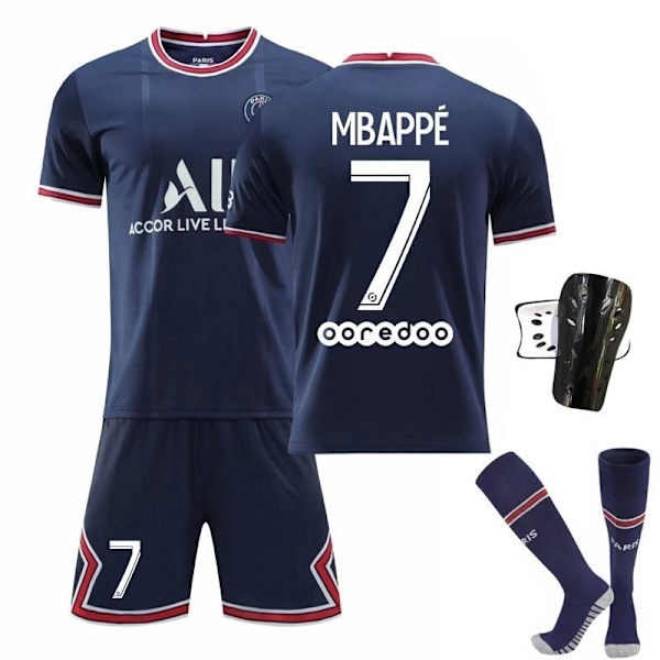 jalkapallosetti jalkapallopaita mbappe, jossa jalkapallosukat ja bensky lapset 18