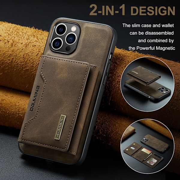 3-faldigt magnetiskt plånboksfodralset – kortfack + läderbakstyc grön iPhone XS MAX
