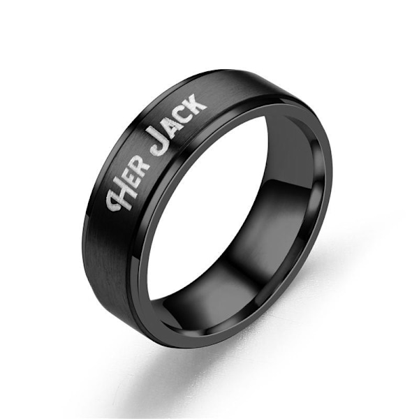 Sort Onyx parring High End modesmykker Trin forlovelsesbryllup 6mm damemodel sally nr. 8