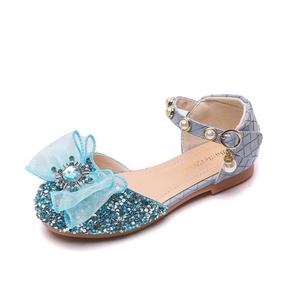 flaske forseelser pige prinsessesko elsa sko børnefestsko blå 21,5 cm / koko 34 247e | 21.5cm /  size34 | Fyndiq