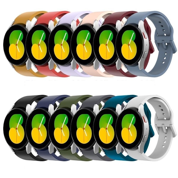 Armbånd i silikone til Samsung Galaxy Watch7/6/5 Watch FE sort