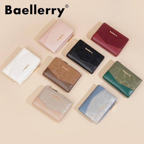 Baellerry Slim Bifold-plånbok för kvinnor med flera kortplatser svart