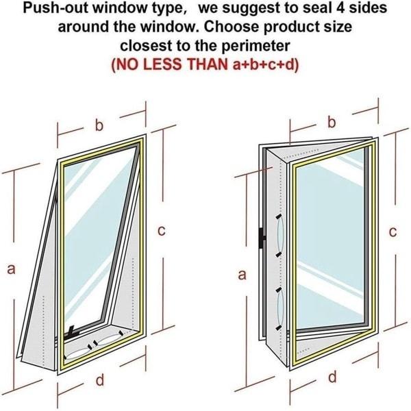 fönsterkit fönstertätning för mobil luftkonditionering 4m