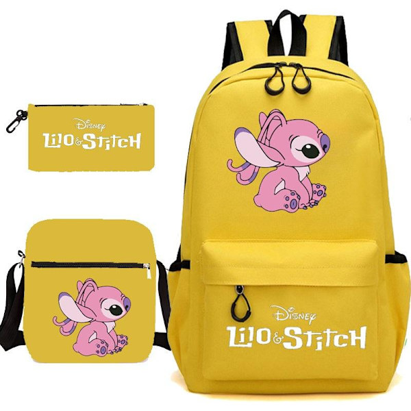 stitch reppu penaali olkahihna laukkupakkaus (3 kpl) keltainen 2