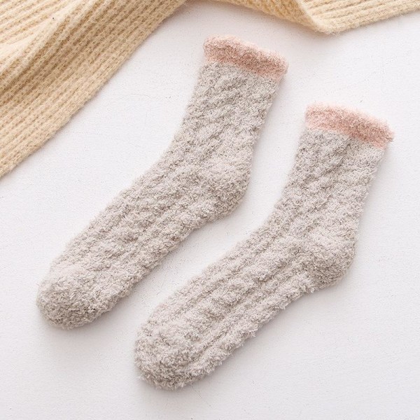 fluffy sokker kvinder dame kvinder vinter sokker pakke 5 par