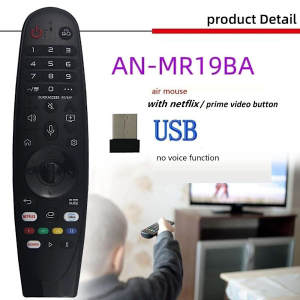 fjernbetjening udskiftning fjernbetjening til LG AN-MR650A 650 MR600 G MR1 an-mr19ba netflix med usb