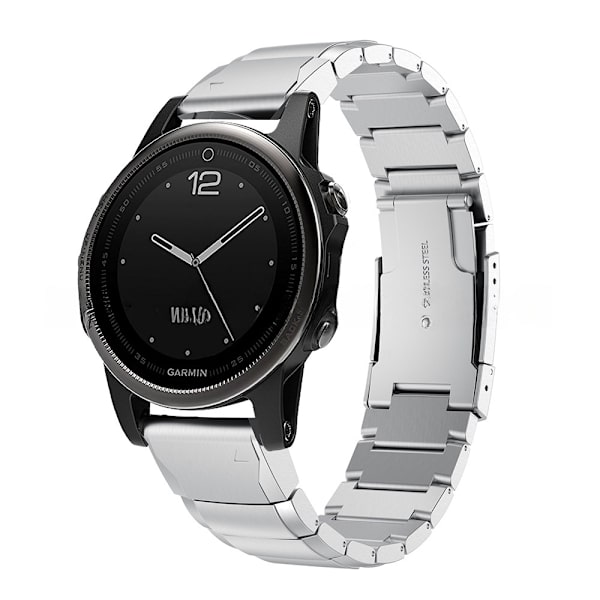 armband stål Garmin Fenix 7s/6s/5s 20mm silver