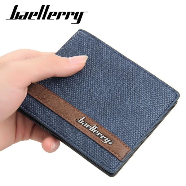 Baellerry Men Bifold plånbok Business Design korthållare plånböc Som på bilden 1 12cm*9.5cm*2cm