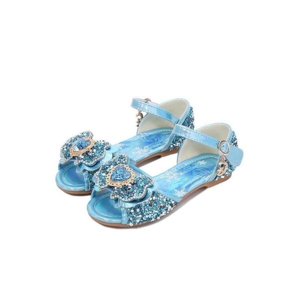 elsa Princess lasten kengät sinisellä paljetilla 20,5 cm / koko 33