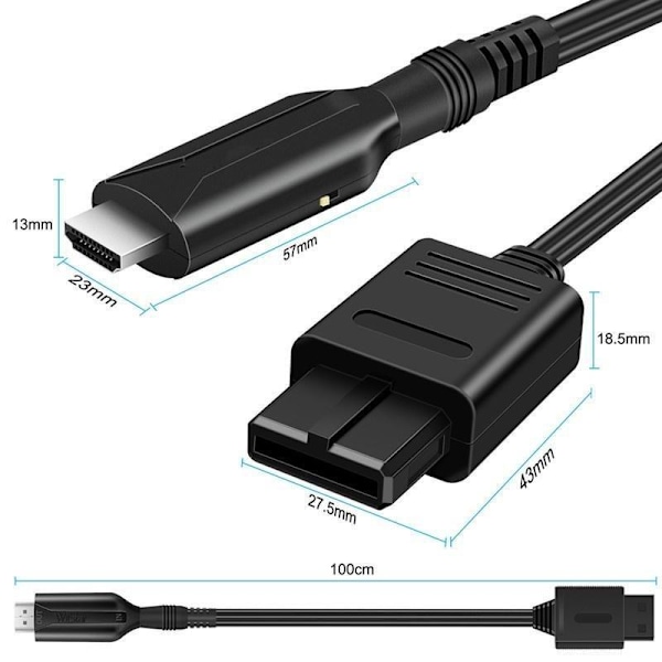 PS2 / WII / N64 / XBOX til HDMI-omformer 1080P XBOX