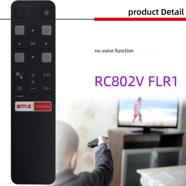 fjärrkontroll ersättning remote för TCL RC802V FMR1 FMR2 FLR1 FU RC802V FMR1