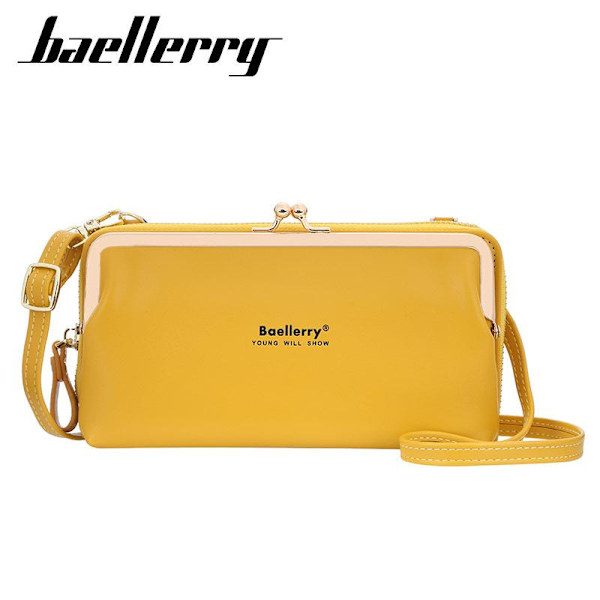 Baellerry Fashion Axelremsväskor Crossbody Messenger Bag för kvi Vinröd 19cm*11cm*5cm