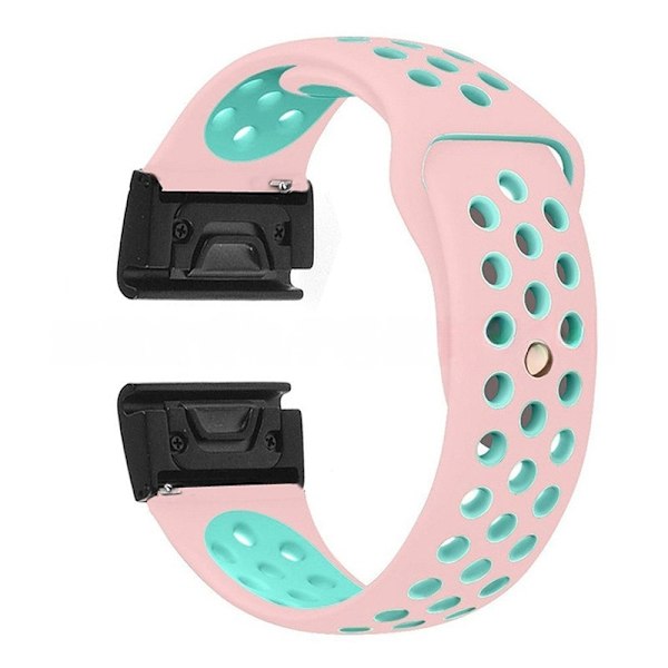 armband silikon Garmin fenix 7/6/5 fenix 7s/6s/5s 22mm grå/gul (fenix7/6/5)