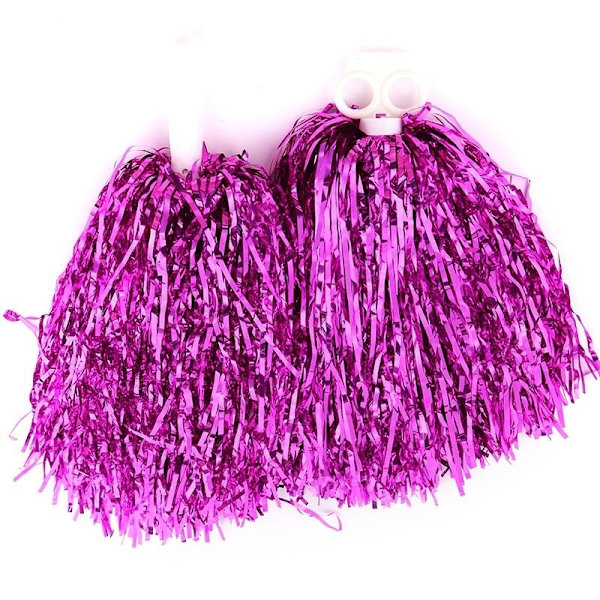 2 cheerleader pom poms cheerleading bileurheilupelien kilpailuun ruusunpunainen tyyli 2