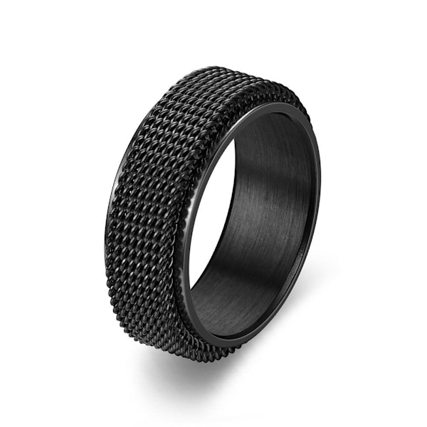 Roterende Mesh Armbånd Par Ring Flettet Forlovelsesløfte Ring for 8 mm gull nr. 11