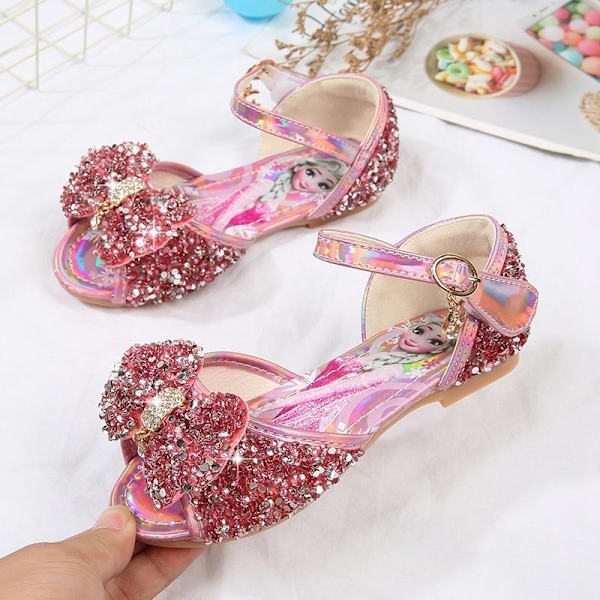 prinsesskor elsa skor barn festskor silverfärgad 16cm / size23