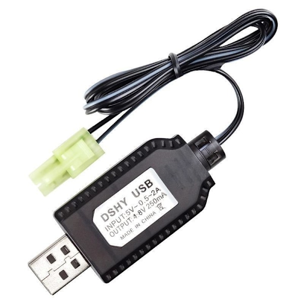 USB-laderkabel batterilader 4.8V 4,8V mini Tamiya
