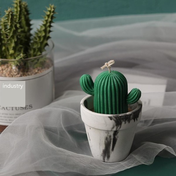 lysformar lys stearinljus DIY gjutformar i silikonform mj31 cactus medium