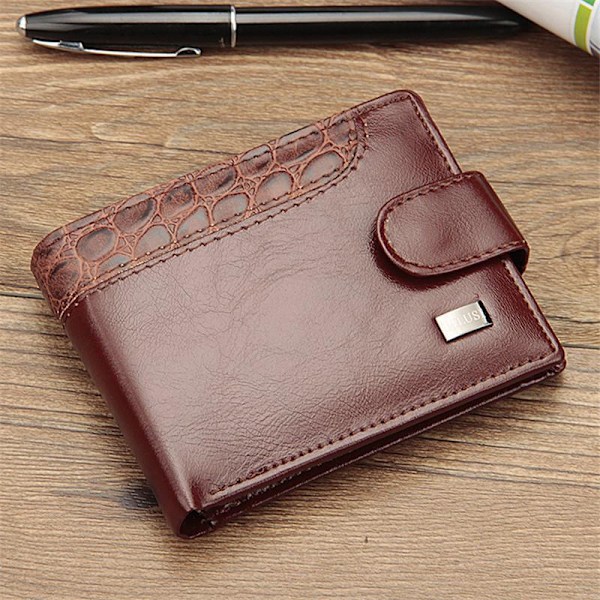 Baellerry mænd Bifold pung kort mode PU læder kreditkort ID sæt sort 11,5 cm * 8,5 cm * 2 cm