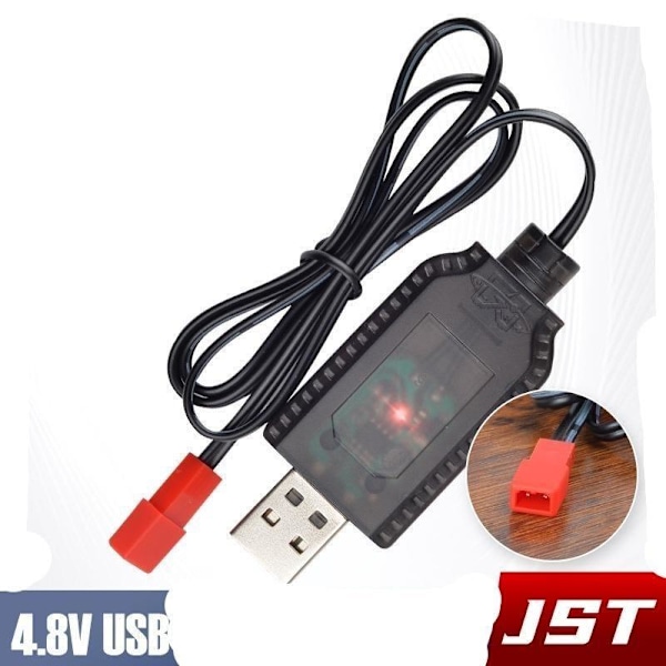 USB-laderkabel batterilader 4.8V 4,8V mini Tamiya