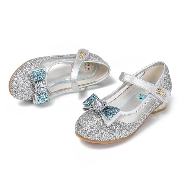 prinsesskor elsa skor barn festskor blå 18.2cm / size28