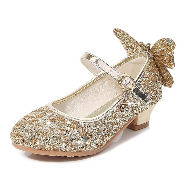 prinsesskor elsa skor barn festskor guldfärgad 19.5cm / size31