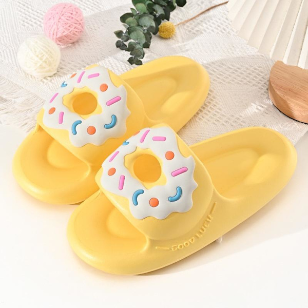 mjuka tofflor slider sandaler skor herr dam massagetofflor gul 38/39