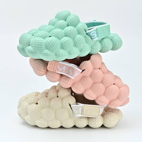 mjuka tofflor slider sandaler skor foppatofflor barntofflor fopp citrongrönt 27/28
