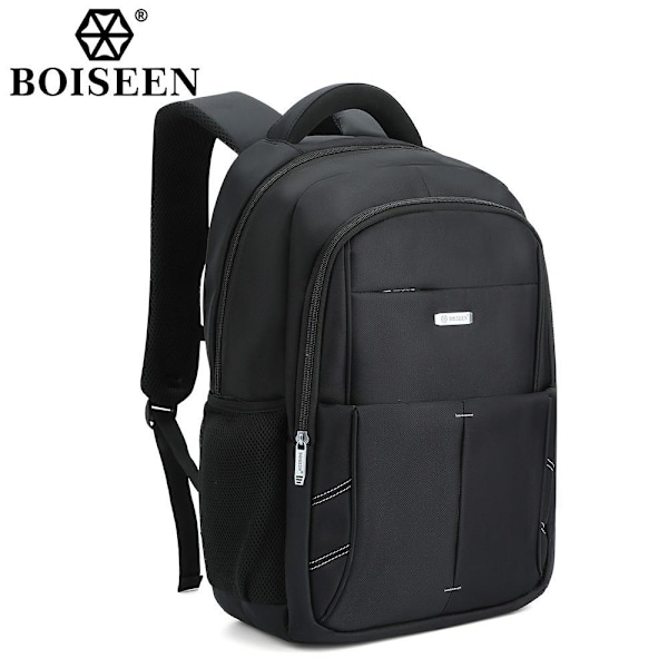 Boiseen Business Laptop Rygsæk til Mænd Casual Travel School Ba sort