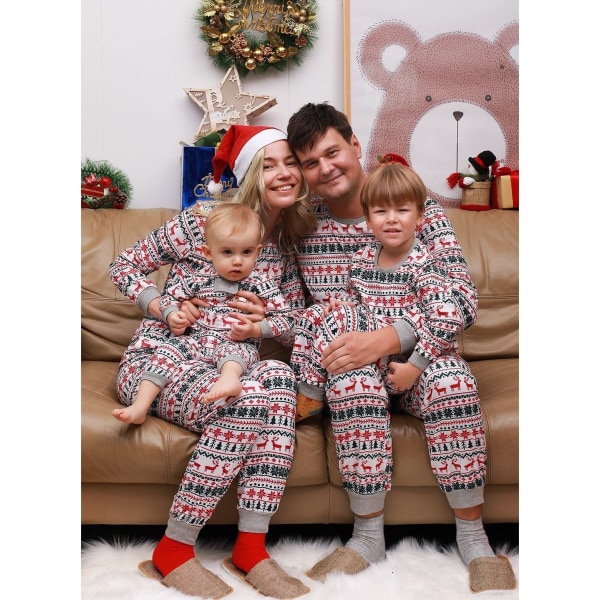 Juletøj Julepyjamas familie pyjamasbukser Julesweater pyjamassæt pappa m