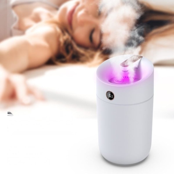 Luftfuktare aroma diffuser humidifier med led-ljus X11 vit