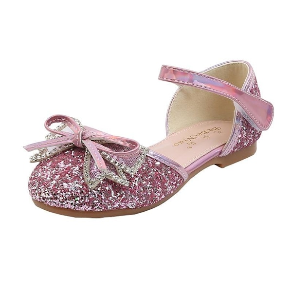 elsa prinsesse sko barn pige med pailletter pink 18,5 cm / koko 29