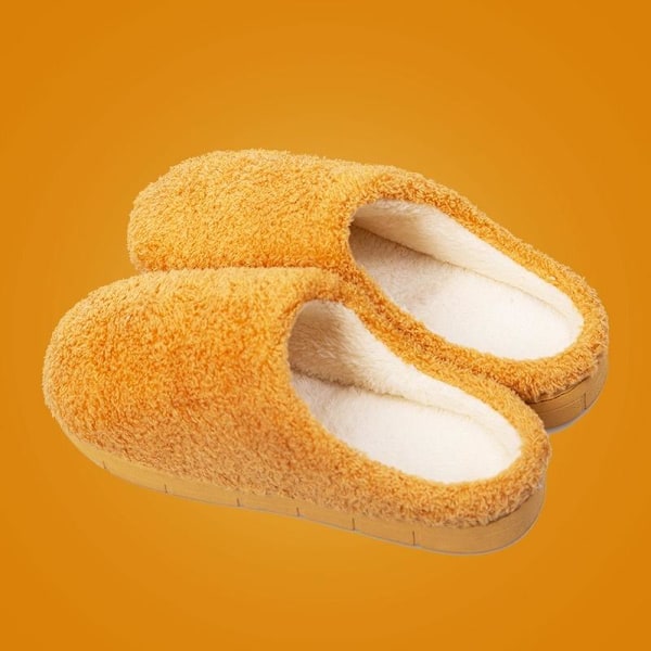 fluff tofflor varma tofflor innetofflor mt612 gul 40-41 (insida 26cm)