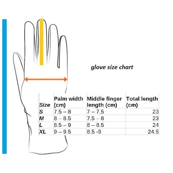 varme handsker berøringshandsker vandtætte cykelhandsker A0079 musta L