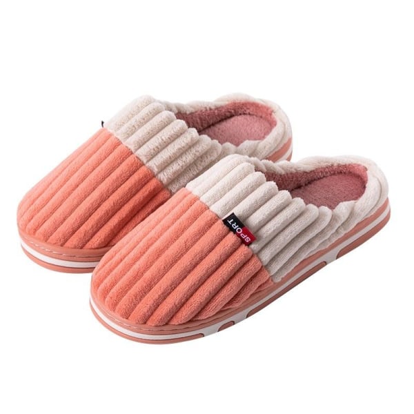 fluff tofflor varma tofflor innetofflor kaffe 44-45 (insida 28cm)