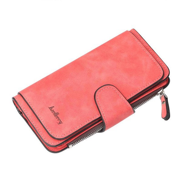 Baellerry Women Leather Wallet Hasp Card Holder Bags Long Purse Som på bilden 7 18.8cm*1.8cm*10.5cm