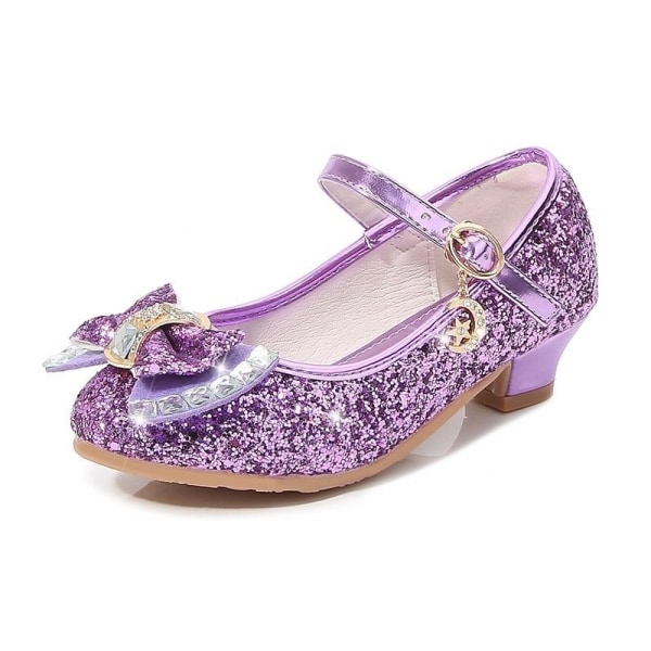 elsa prinsessa kengät lapsi tyttö paljeteilla violetti 17,5 cm / koko 27