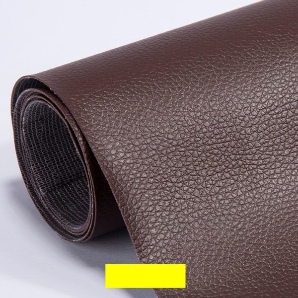 leather repair självhäftande läder leather repair fix mörkbrun 20*30cm 5st