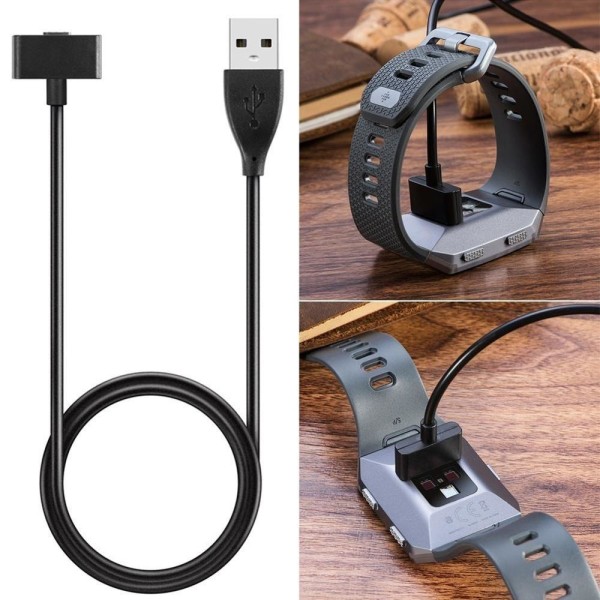 USB Laddningskabel för Fitbit Ionic Svart 1m