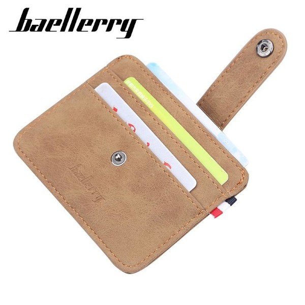 Baellerry RFID-blockerande plånbok för män för män med flera kor brun