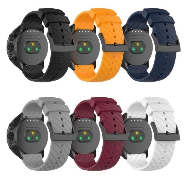 Silikonarmbånd Suunto 9 Suunto 7 24mm gul