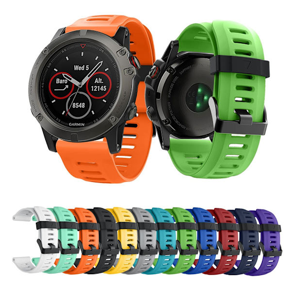 armband silikon Garmin Fenix 7x/6x/5X Fenix 3 blå C