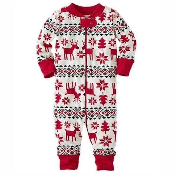 julkläder julpyjamas familj pyjamasbyxor jultröja pyjamas set Baby 12M