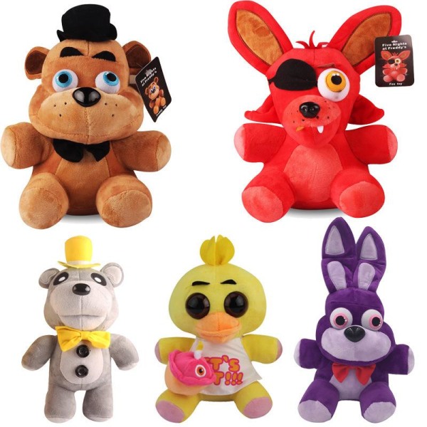 18-25cm fnaf gosedjur plyschleksak leksaker dockor five nights a 18cm Björn-14