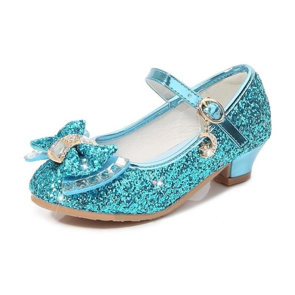 elsa prinsessa kengät lapsi tyttö paljeteilla sininen 17 cm / størrelse 26  a620 | 17cm / size26 | Fyndiq