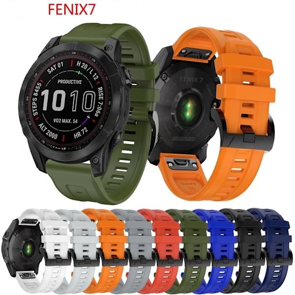 armbånd silikon Garmin Fenix ​​​​7pro fenix 6 blå A