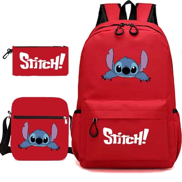 stitch reppu penaali olkahihna laukkupakkaus (3 kpl) musta